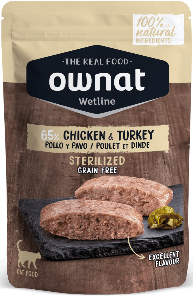Ownat wetline gato pollo y pavo 85 gr